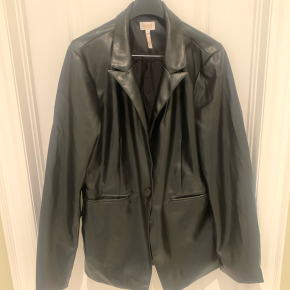 Faux Leather Jacket NWOT - Picture 1 of 3